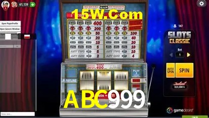 Sessão de jogo em andamento no aplicativo ABC999 para Android